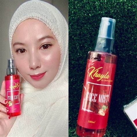 Khayla Face Mist Glowing Spray Makeup Tahan Lebih Lama Spray Muka