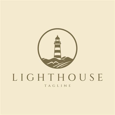 Premium Vector Lighthouse Logo Design Vector Illustration