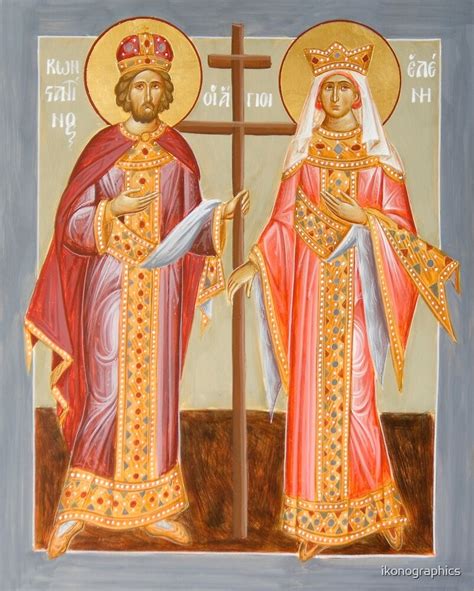 Sts Constantine And Helen By Ikonographics Redbubble