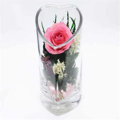 67341 Long Lasting Red Rose In A Angel Shaped Glass Vase — Fiora Flower