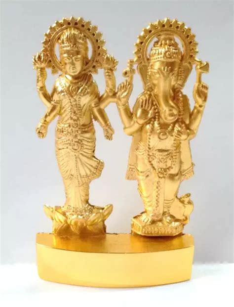 STATUE LAXMI GANESH Idol Lakshmi Ganesh Murti 6 5 Cm De Hauteur