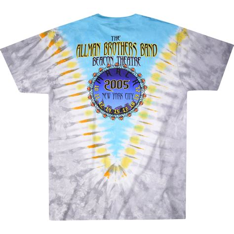 Allman Brothers Flying Peach Tie Dye T Shirt Men Joe Bonamassa Official Store