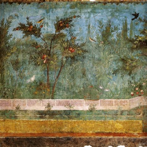 The Painted Garden From The Villa Of Livia For Naturemw Milestone Rome