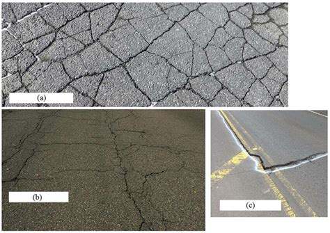 Surface Shape Of Cracks In Asphalt Pavements A Fatigue Cracks B