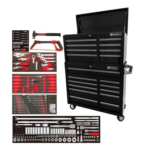 254pc 41” Tool Chest Roller Cabinet And Assorted Tools Powerbuilt Tools