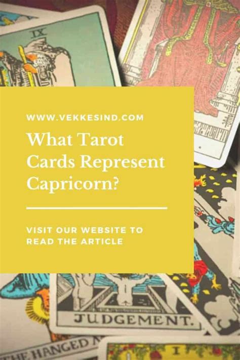 What Tarot Cards Represent Capricorn Vekke Sind