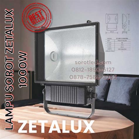 Lampu Sorot Zetalux W H Pit Harga Terbaru Cahaya Glodok