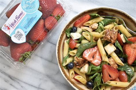 Healthy Berry Balsamic Pasta Salad Recipe Wish Farms