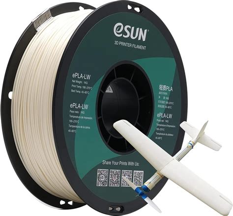 Esun Light Weight Pla Filament Mm Low Density D Printer Filament