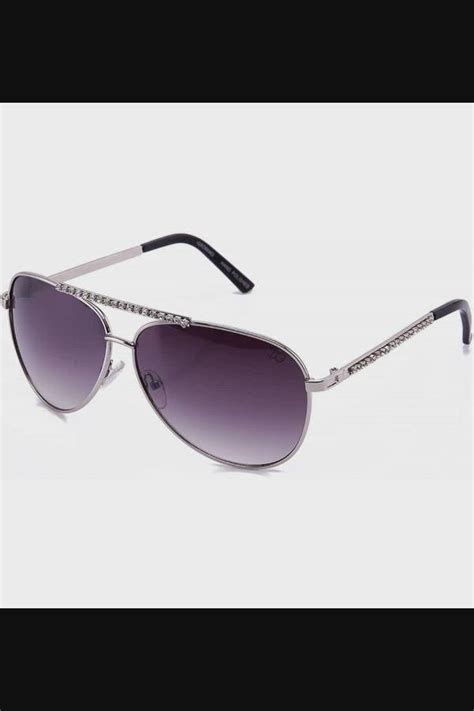 Aviator Rhinestone Sunglasses Oversized Design Uv Protection Pilot Style With Rhinestones Bling