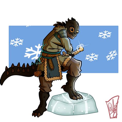 Comm Art Kelezic Lizardfolk Ranger Rdnd