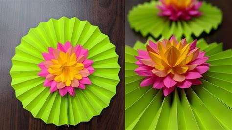 Paper Lotus Flower Easy Paper Lotus Tutorial Lotus Flower Paper