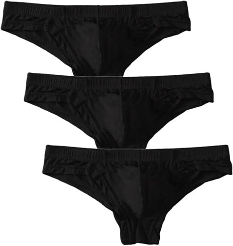 Golirsteca Low Rise Half Back Coverage Silky Thin U Convex Pouch Bikini Under Panties Briefs