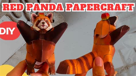 How To Make A Red Panda Papercraft Diy Tutorial Youtube