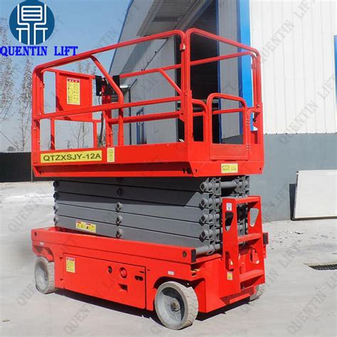 Good Efficiency M Self Propelled Scissor Lift Vertical Man Lifting