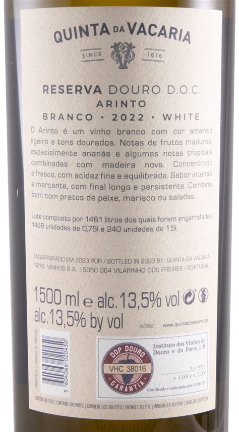 2022 Quinta Da Vacaria Arinto Reserva Branco 1 5L