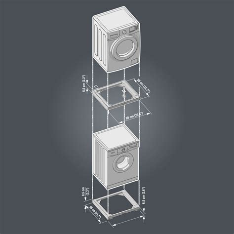 Moving Tower Meliconi Kit Sovrapposizione Lavatrice Asciugatrice