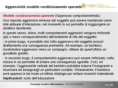 Psicologia Sociale E Devianza 11 Lezione Aggressivit Dal