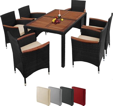 COSTWAY 9 TLG Rattan Sitzgruppe für 8 Personen Gartenmöbel Polyrattan