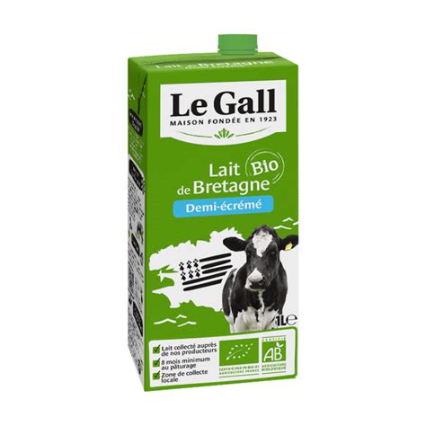 Lait Demi Cr M Bio Uht Maison Le Gall