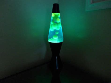 Blue And Green Lava Lamp Blue Fluid Green Lava Black Base Original Lava