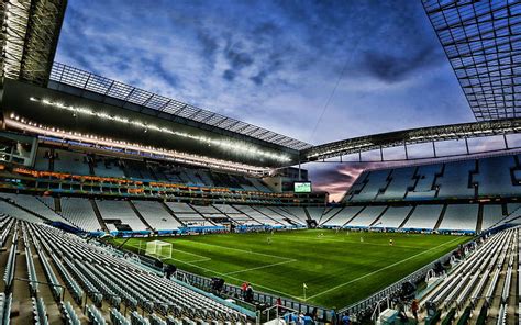 Arena Corinthians Empty Stadium Corinthians Stadium Soccer Serie A