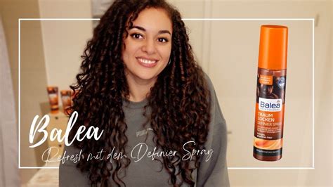 Balea Refresh Mit Dem Definier Spray An Locken Schnelle Und Einfache