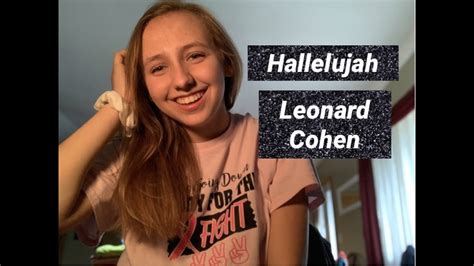 Hallelujah Leonard Cohen Cover Youtube