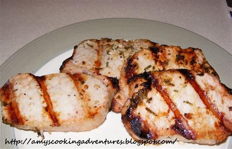 Grilled Rosemary Pork Chops