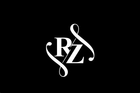 RZ Monogram Logo Design V6 By Vectorseller TheHungryJPEG