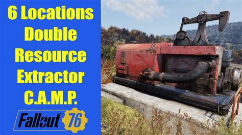 Fallout 76 Double Resource Extractor Locations For C A M P YouTube