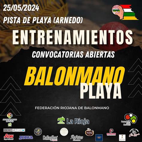 Entrenamientos Selecciones Balonmano Playa Federaci N Riojana De