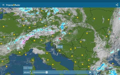 Vrijeme Radar Vremenska Prognoza Hrvatska Android Aplikacije Na