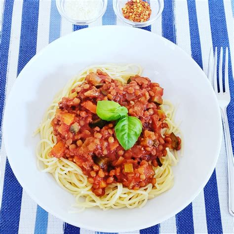 Spaghetti Sauce Bolognese Aux Lentilles Les Saveurs De Marie