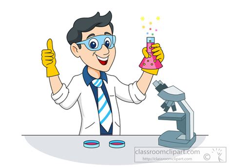 Science Clipart- biologist-working-in-the-lab-clipart-591 - Classroom Clipart