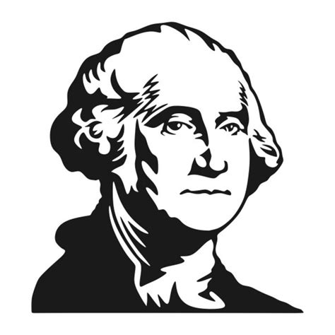 George Washington U S Presidents Cuttable Design Png Dxf Svg Etsy