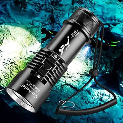 Genwiss Dive Torch Scuba Diving Flashlight Lumens Super Bright Xpl