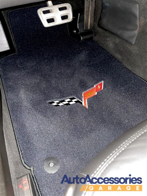 Lloyd Corvette Logo Floor Mats Officially Licensed Custom Logo Mats