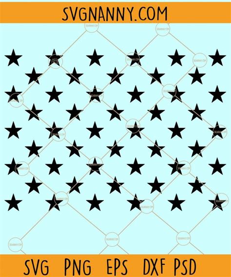 American Flag Stars SVG, 50 stars SVG, 50 stars svg files, US flag 50 stars SVG, USA Flag stars SVG