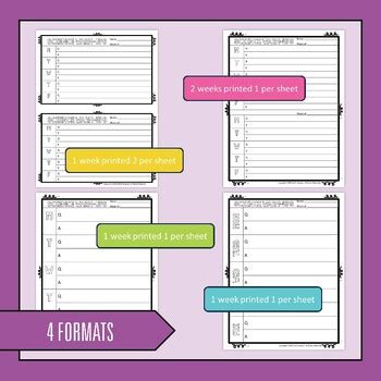 Science Warm Up And Bell Ringer Templates By EzPz Science TPT