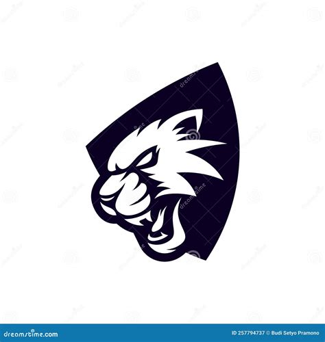 Angry Jaguar Leopard Mascot Esport Logo Designs Stock Illustration