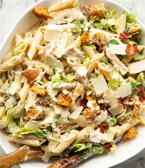 This Chicken Caesar Pasta Salad Is Super Hearty And So Easy To Make