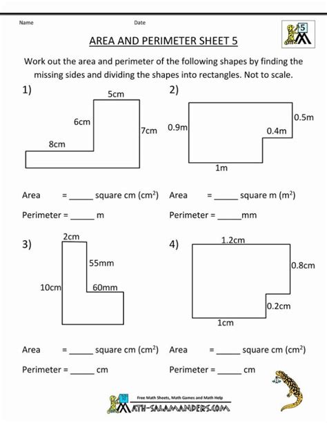 Printable Area Worksheets Peggy Worksheets