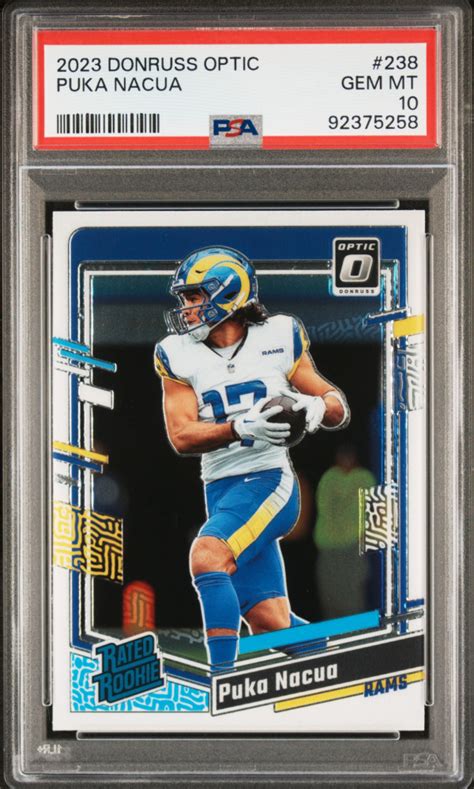 2023 Donruss Optic Puka Nacua Rookie PSA 10 MCP