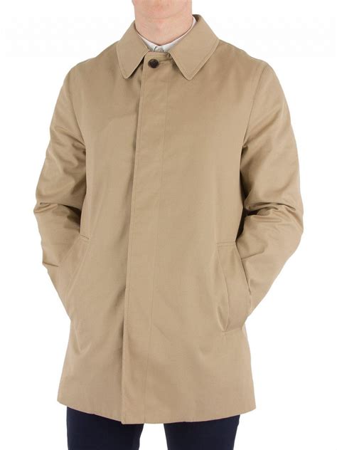 Aquascutum Cotton Camel Berkeley Raincoat In Natural For Men Lyst