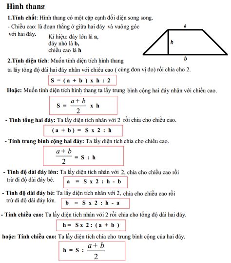 Tóm tắt chương trình toán lớp 5 Luyện Thi Nhanh