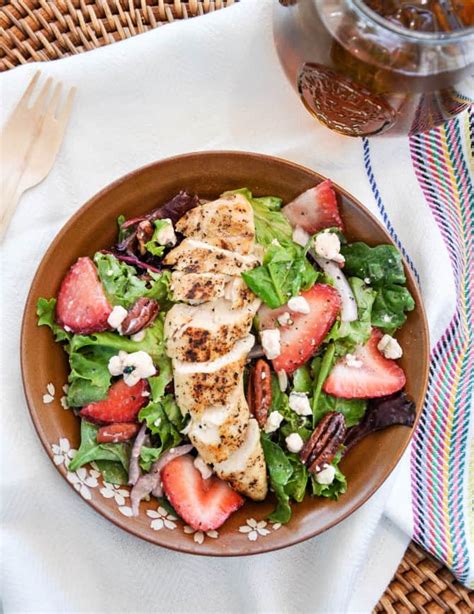 Strawberry Chicken Salad California Grown