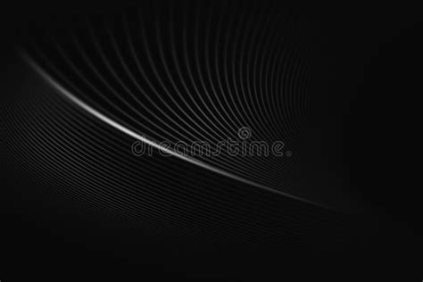 Curve Line Abstract Black Background Stock Illustration - Illustration ...