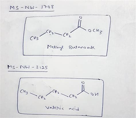 Solved 1 The Two Mass Spectra Below Correspond To Two Isomers Of