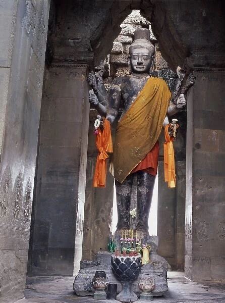 Vishnu statue, Angkor Wat, Siem Reap, Cambodia available as Framed ...